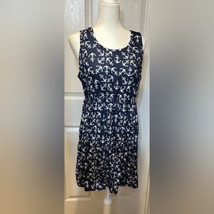 Top It Off Dress Blue Size Large